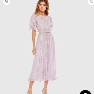 Mac Duggal Light Purple Maxi Dress with Sequins